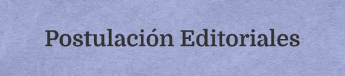 Postulación Editoriales